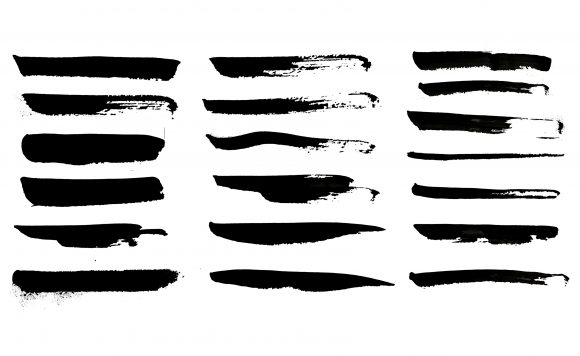 Download Black Watercolor Brush Strokes or Splash - Brush Collection