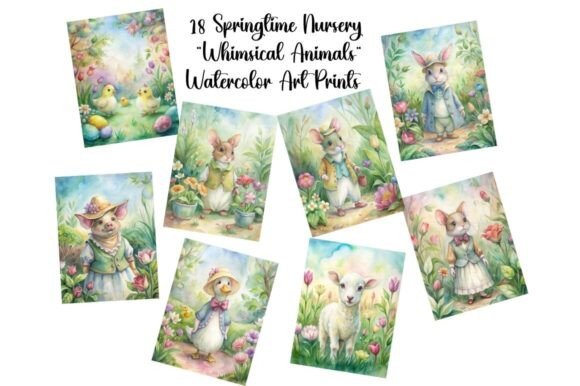 Download Springtime Garden Whimsical Art Prints - Print Collection