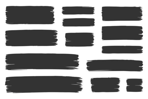 Download Black Paint Brush Stroke Textures - Brush Collection