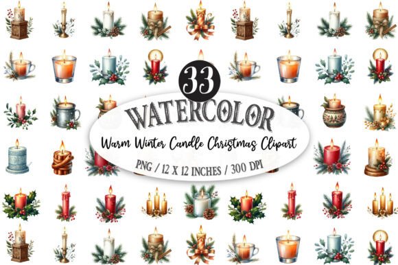 Download Warm Winter Candle Christmas Clipart - Christmas clipart Collection