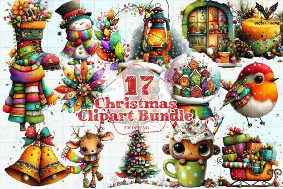 Download Cute Christmas Clipart Bundle PNG - Cute christmas clipart Collection