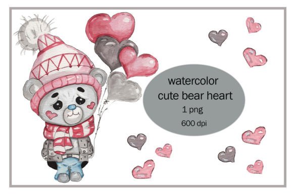 Download Cute Bear Heart Png - Cute Collection