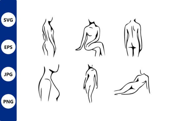 Download Minimalist Female Figure Line Art Set - Minimal Collection