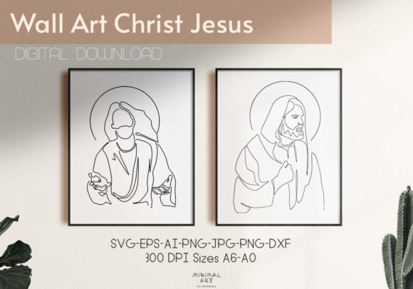 Download 2 Wall Art Christ Jesus - Svg Art Prints - Print Collection