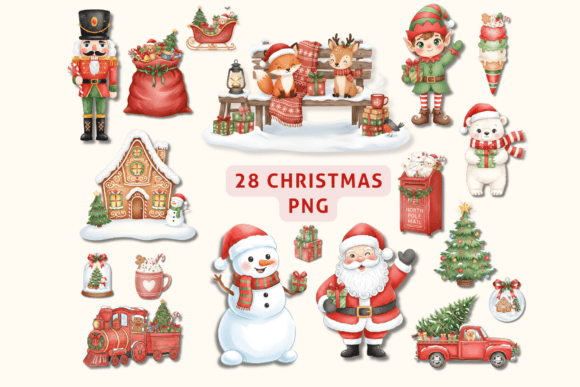Download Cute Christmas Clipart PNG Bundle - Cute christmas clipart Collection