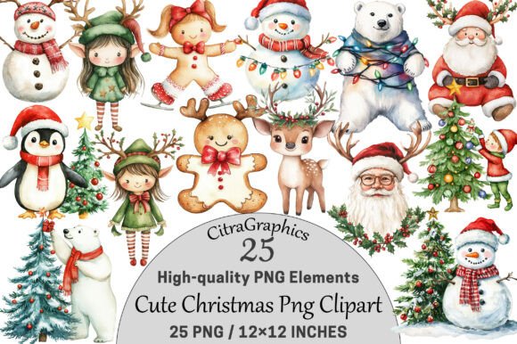 Download Cute Christmas Clipart. - Cute christmas clipart Collection