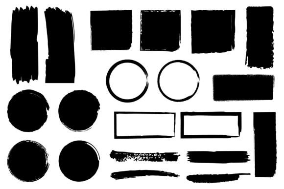 Download Collection of Abstract Brush Stroke Pack - Brush Collection