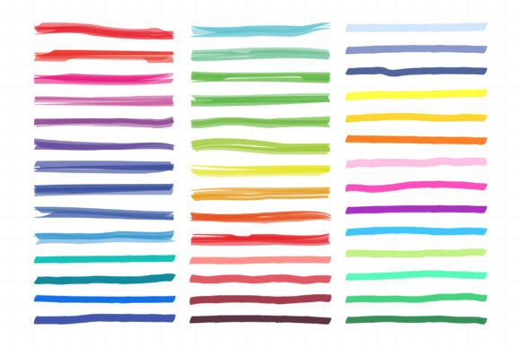 Download Marker Lines. Color Ink Pen Brush Stroke - Brush Collection