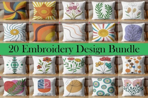 Download Minimalist Embroidery Designs Bundle - Minimal Collection
