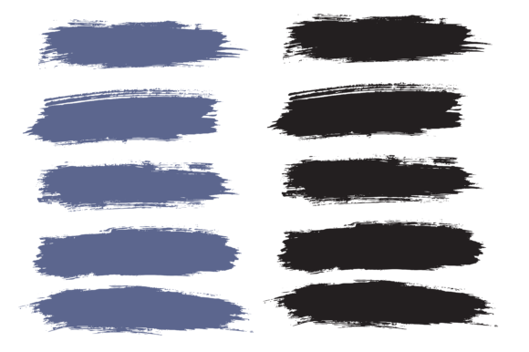 Download Paint Ink Vector Brush Stroke Set - Brush Collection