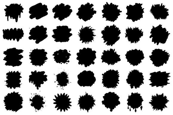 Download Brush Stroke Shapes Set, Grunge Strokes - Brush Collection