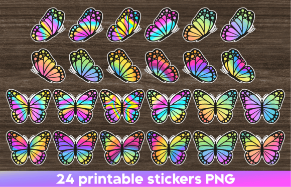 Download Butterfly Sticker Printable Stickers Png - Print Collection